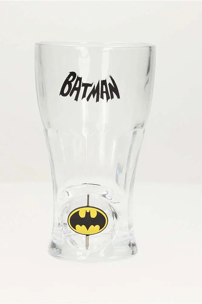 Figurine DC Comics batman spinning logo soda glass
